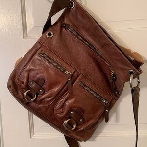 Leather crossbody bag